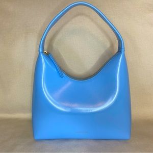 Mansur Gavriel Candy Pastel Baby Blue Leather Shoulder Bag